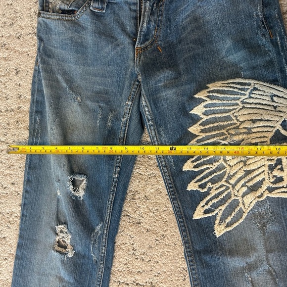 Allen B (Allen Schwartz) Y2K extremely rare “America” jeans size 27 - Picture 15 of 16